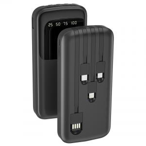 LCD Four Cables Power Bank 10000mAh